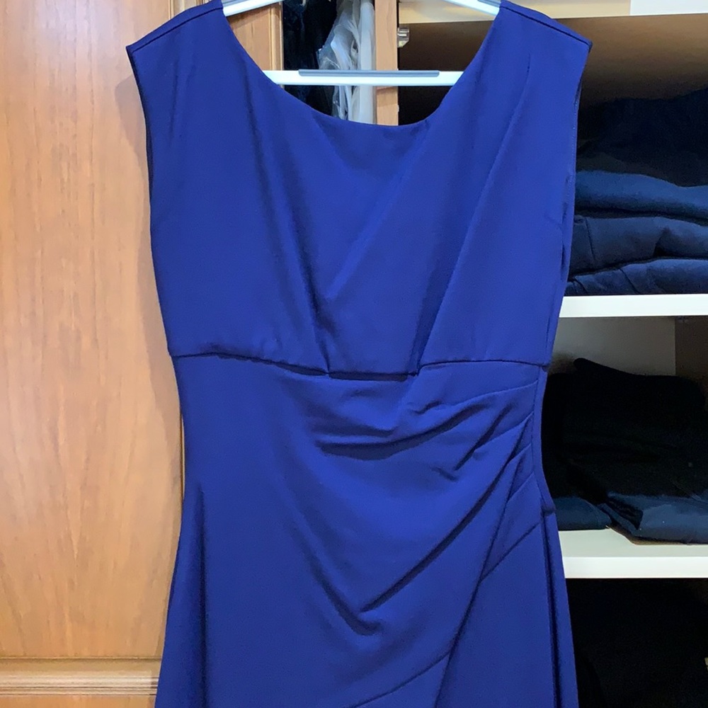 Diane von Furstenberg blue bodycon midi dress